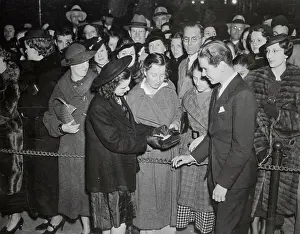 Child Screen Stars Judy Garland and Jackie Cooper Signing Autographs for Fans