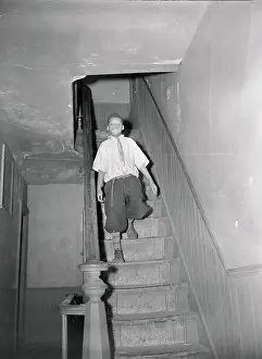 Child Walking Down Stairs