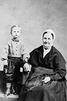 Huty38029 Prints: Child And Woman