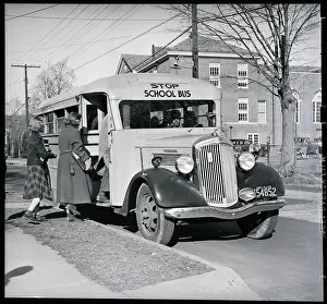 Responsibility Prints: Children Boarding School Bus