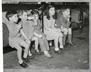 Children in Bomb Shelter