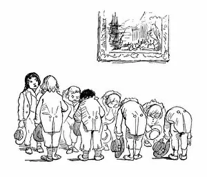 Images Dated 24th May 2014: Children bowing