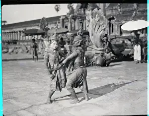 Two Children Dance Of Loyalty To King