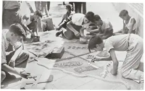 Madrid Prints: Children Drawing War Maps