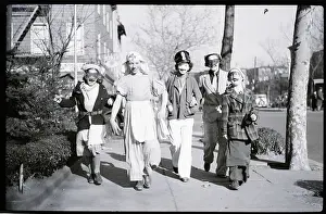 Halloween Prints: Children Dressed For Halloween