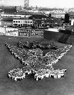 Logo Prints: Children Forming New Deal Emblem
