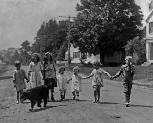 The Keystone Press Agency Collection: Children Holding Hands
