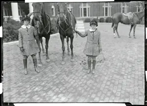 Bath County Prints: Two Children with Their Horses