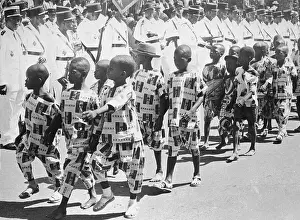 Children Marching in Independence Day Parade