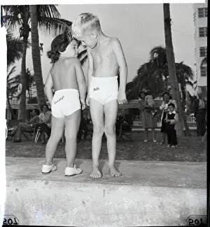 Modeling Prints: Children Model Hello and Goodbye Swimsuits