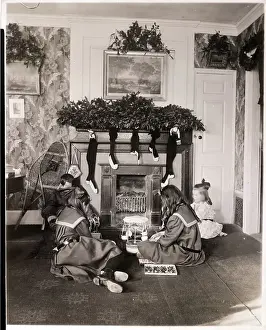 Children With Their New Christmas Toys