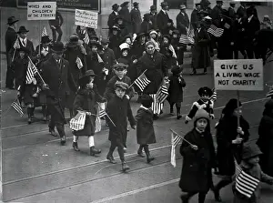 Waiter Prints: Children Parade for Striking Waiters