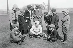 Children Playing Jack-Knife