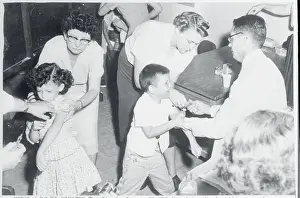 Poliomyelitis Prints: Children Receiving Immunizations