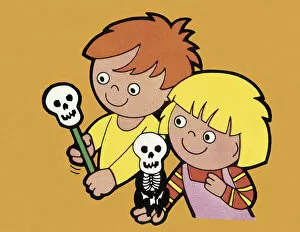 Facial Expressio Gallery: Children with Skeletons