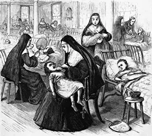 Hospital Prints: Children in St. Vincent's Infant Asylum