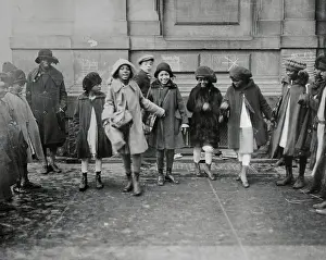 Children Standing on Street in Harlem