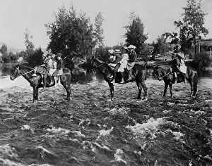 New South Wales Prints: Children Traveling on Horseback