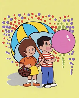 Facial Expressio Gallery: Children Under Umbrella