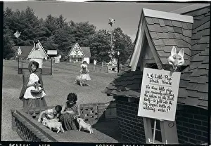 Amusement Park Prints: Children Visit Storytown U.S.A. House