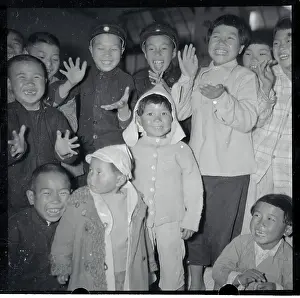 Children Waving