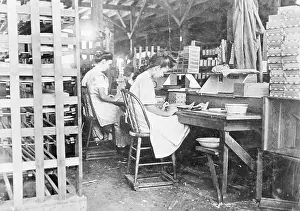 Children Working in Cigar Box Factory