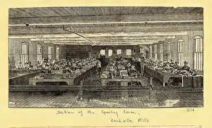 Children Working in Spooling Room at Rockville Mills