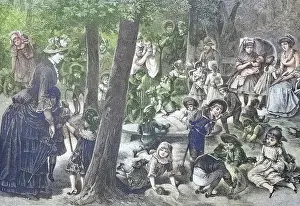 Restoration Prints: Childrens playground in the Tiergarten in Berlin