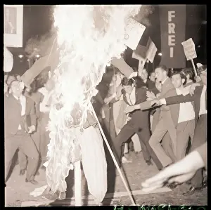 Santiago Prints: Chilean Demonstrators