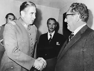 Chilean President Augusto Pinochet and Secretary of State Harry Kissinger