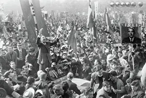 Chilean Presidential Candidate Marching