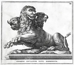 Early Prints: Chimaira, Chimera and Chimera, a hybrid creature of Greek mythology
