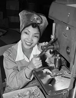 Drill Prints: Chinese American War Worker at Drill