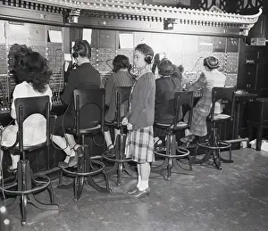 Cardigan Prints: Chinese American Women Working Telephone Switchboards