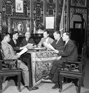 Easy Chair Prints: Chinese Six Companies Benevolent Association Meeting