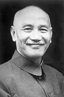 Chinese Leader Chiang Kai Shek Smiling