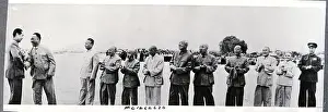 Chinese Leaders Greeting Chou En-Lai