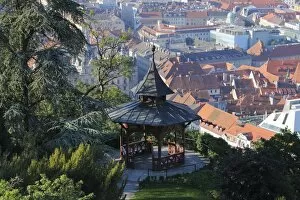 Images Dated 17th June 2012: Chinese Pavilion, Schlossberg, castle hill, Graz, Styria, Austria, Europe