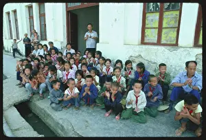 Chinese Schoolchildren Clapping