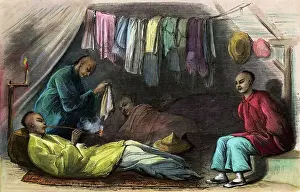 Washing Prints: Chinese Tent Scene, At Night