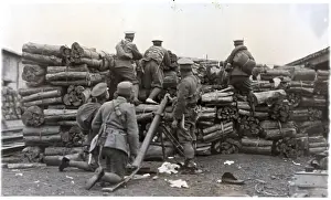 Trench Prints: Chinese Troops Behind Rough Defence