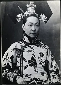 Kimono Prints: Chinese Woman Wearing Headdress & Kimono