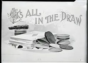 Gambling Prints: Chips, Cards, Cigar; Gambling Stuff