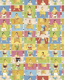 Samurai Prints: Chop Sumo Pattern