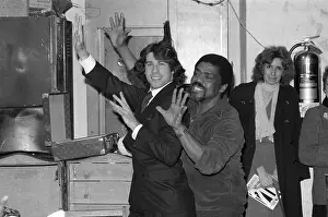 Choreographer Prints: Choreographer Alvin Ailey Giving John Travolta Pointers