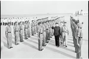 Old Delhi Prints: Chou En-Lai Inspecting Troops In Guard