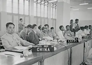 Chou En Lai and Nasser at Conference