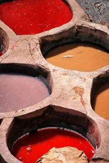 Morocco Prints: Chouara tannery, Fez - Moroccan culture