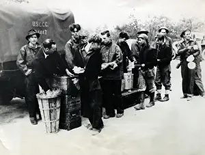 Chow Line at Civilian Conservation Corps