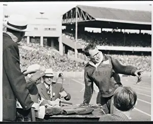 Jogger Prints: Chris Brasher Argues with Olympic Officials